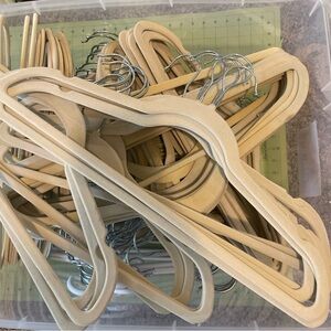 Set of 130 Beige Velvet Hangers. Can buy in sets of 10 instead, just message me